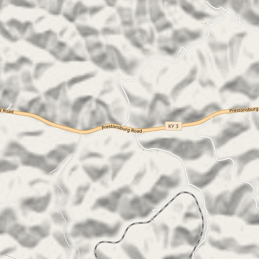 OpenStreetMap map of Beech Fork, KY
