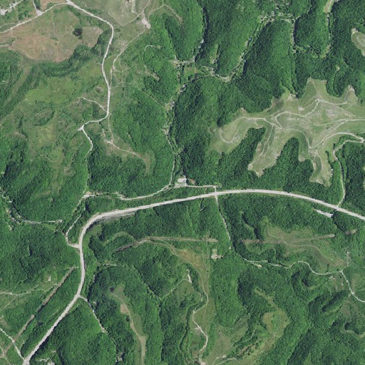 Aerial imagery of Big Branch, KY