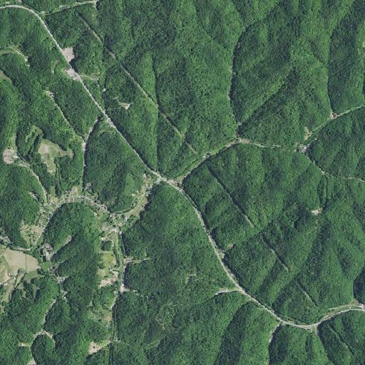 Aerial imagery of Big Branch, KY