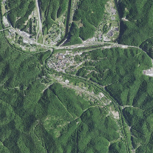 Aerial imagery of Big Bridge Branch, KY