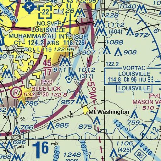 FAA VFR chart of Big Run, KY