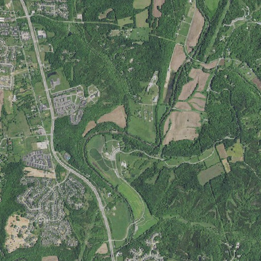Aerial imagery of Big Run, KY