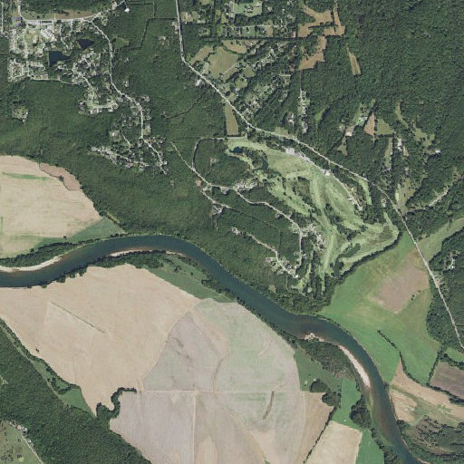 Aerial imagery of Eagle Mountain, AR