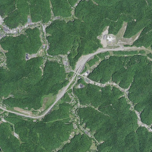 Aerial imagery of Blacklog Fork, KY
