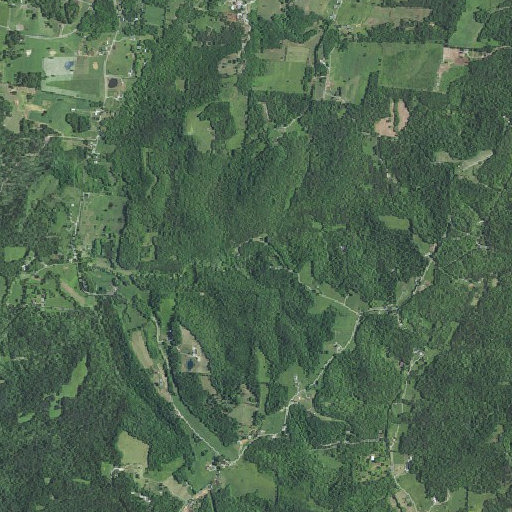 Aerial imagery of Blue Hole Spring, KY