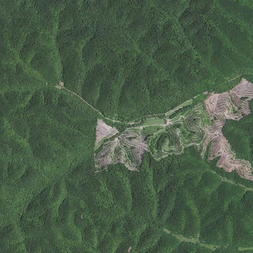 Aerial imagery of Blue Ridge Fork, KY