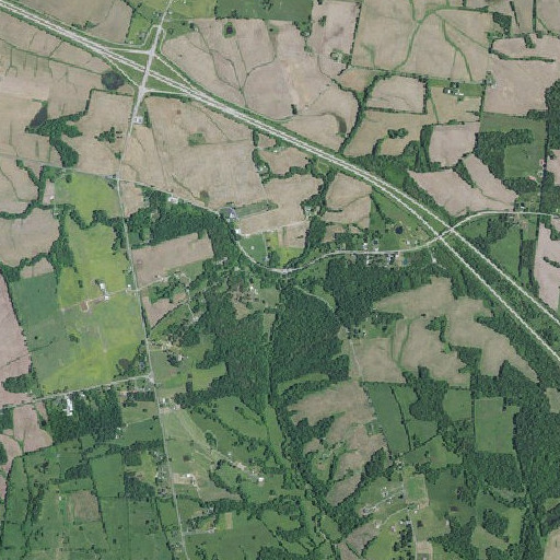 Aerial imagery of Blue Spring Branch, KY