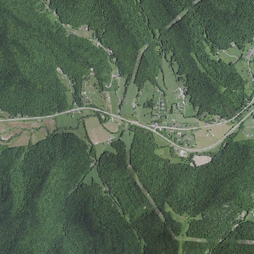 Aerial imagery of Blue Spring Branch, KY