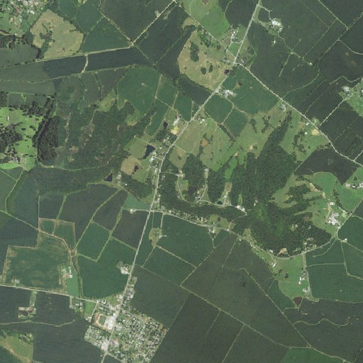 Aerial imagery of Blueberry Hill, KY
