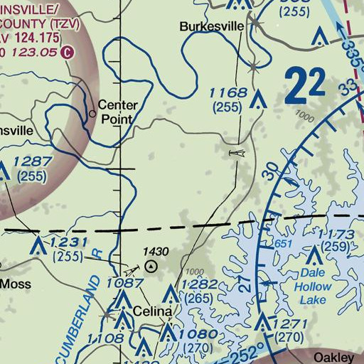 FAA VFR chart of Blythe Branch, KY