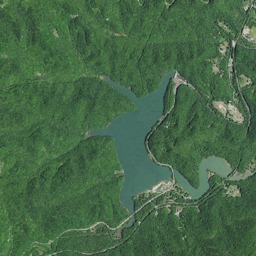 Aerial imagery of Board Branch, KY