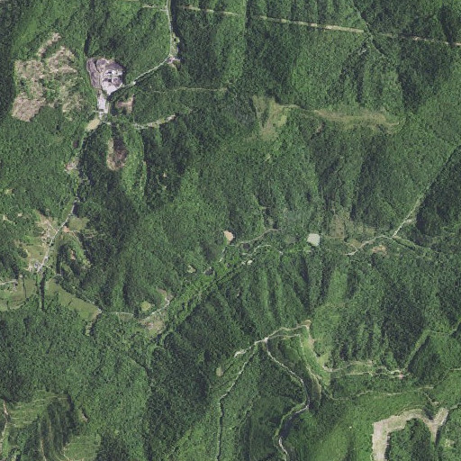 Aerial imagery of Bob Bray Mountain, KY