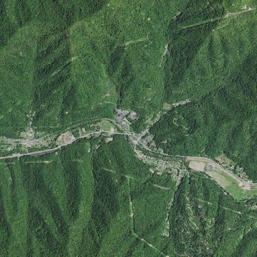 Aerial imagery of Brookside, KY