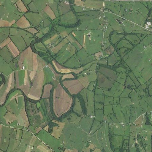 Aerial imagery of Brushy Creek, KY