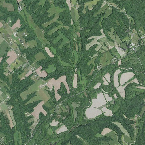 Aerial imagery of Brushy Fork, KY