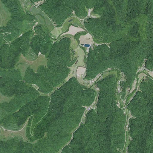 Aerial imagery of Brushy Run, KY