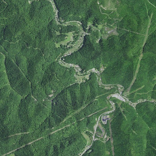 Aerial imagery of Bryant Branch School, KY