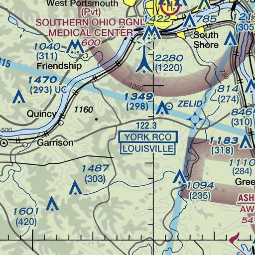 FAA VFR chart of Buck Lick, KY