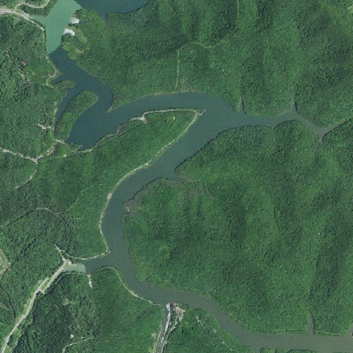 Aerial imagery of Burchett Branch, KY