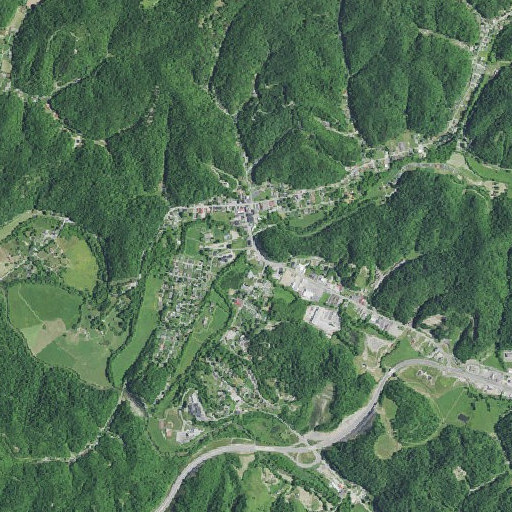 Aerial imagery of Burning Fork, KY