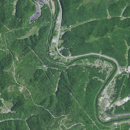 Aerial imagery of Camp Branch, KY