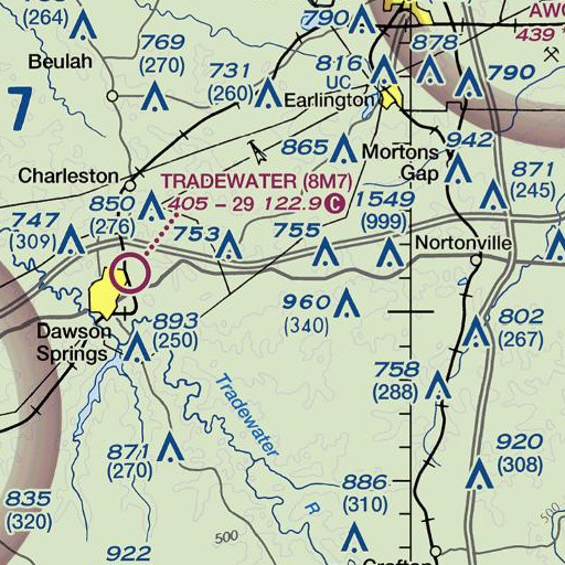FAA VFR chart of Cane Run, KY