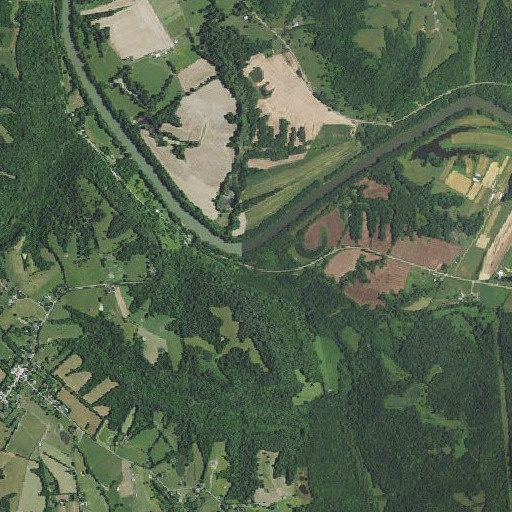 Aerial imagery of Canes Run, KY