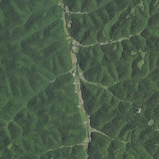 Aerial imagery of Cedar Run, KY