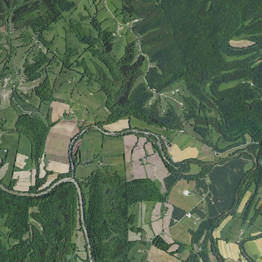 Aerial imagery of Charley Branch, KY