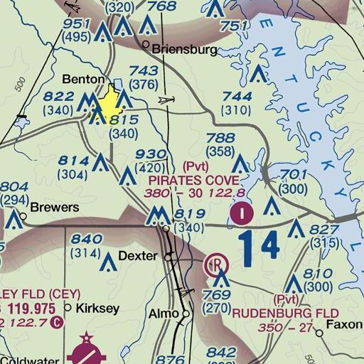 FAA VFR chart of Chestnut Hill, KY