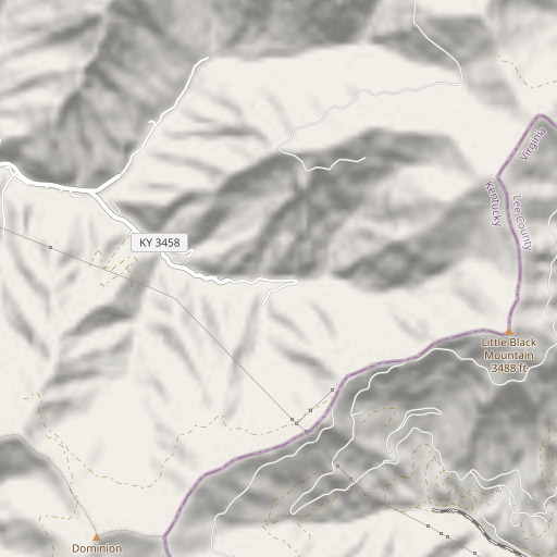 OpenStreetMap map of Cloud Branch, KY
