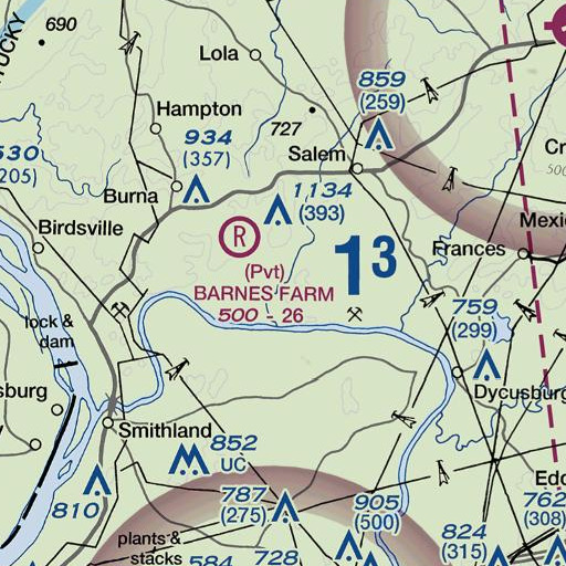 FAA VFR chart of Cook Spring Branch, KY