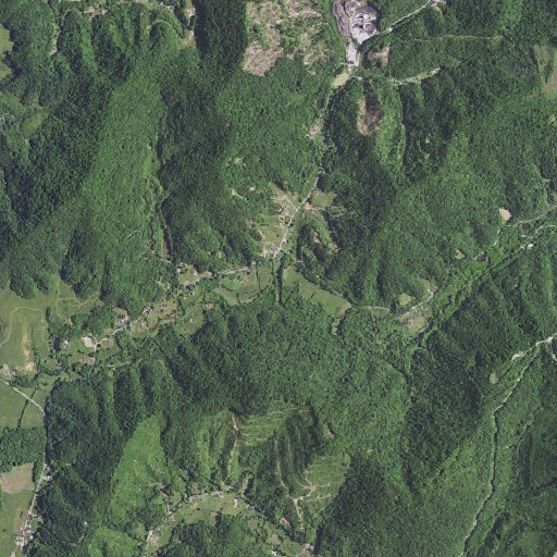 Aerial imagery of Davis Branch, KY