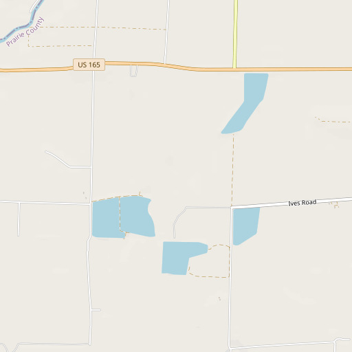 OpenStreetMap map of Fish Slough, AR