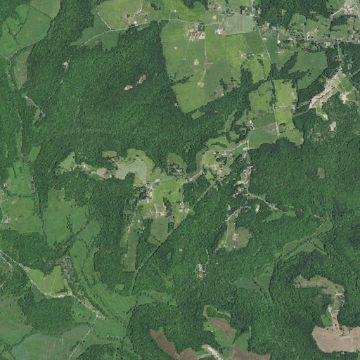 Aerial imagery of Decker School, KY