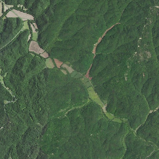 Aerial imagery of Dicken Branch, KY
