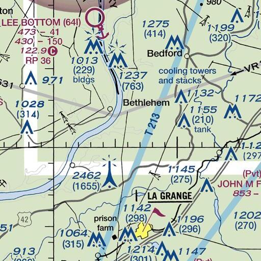 FAA VFR chart of Dog Branch, KY