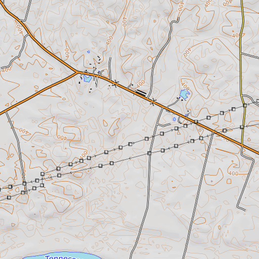 OpenTopoMap map of Dry Branch, KY