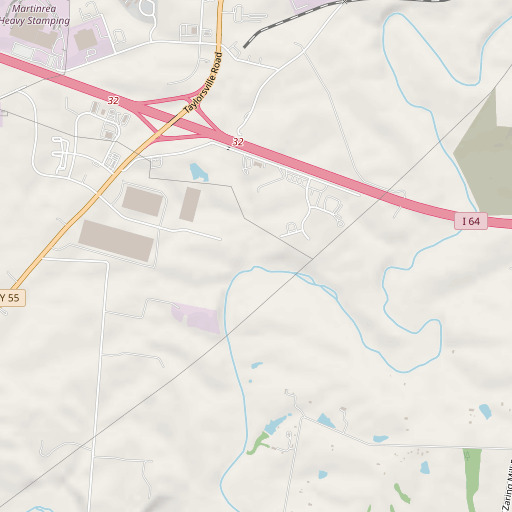 OpenStreetMap map of Dry Run, KY