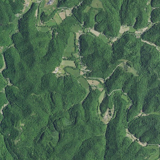 Aerial imagery of Dutton Branch, KY