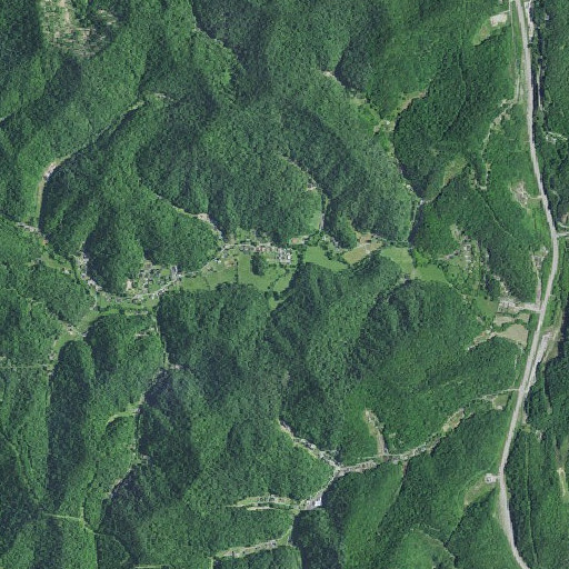 Aerial imagery of Elliott Branch, KY