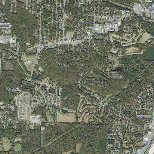 Aerial imagery of Fourche Mountain, AR