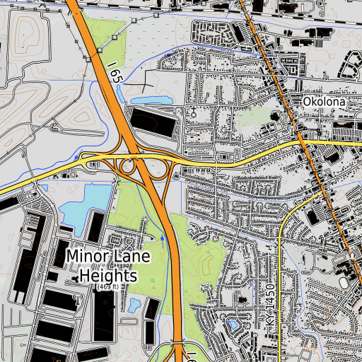 OpenTopoMap map of Fishpool Creek, KY