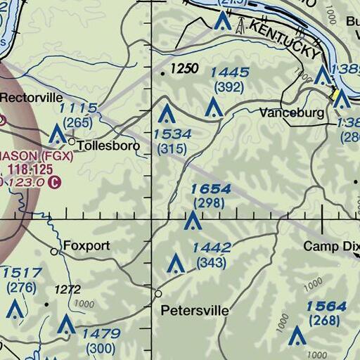 FAA VFR chart of Goodwin Branch, KY