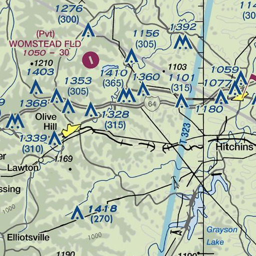 FAA VFR chart of Goose Creek, KY