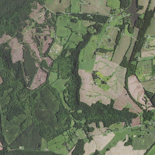 Aerial imagery of Hill Bluff, KY