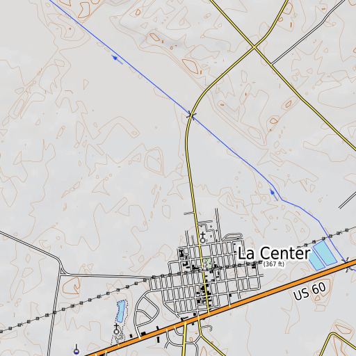 OpenTopoMap map of Hinkle Creek, KY