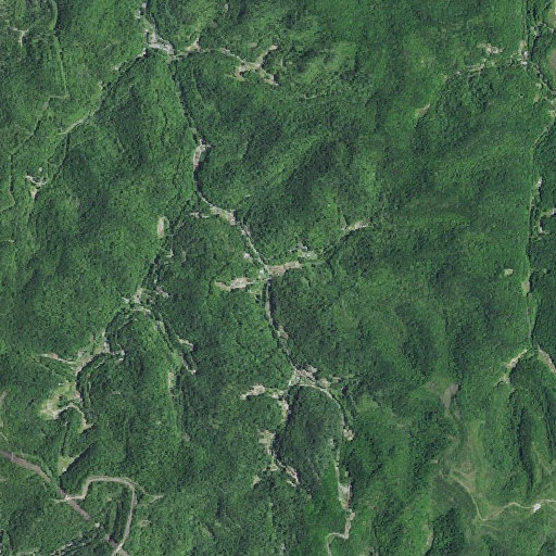 Aerial imagery of Hiram Fork, KY