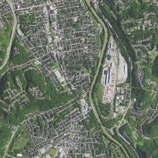 Aerial imagery of Holmes High School, KY
