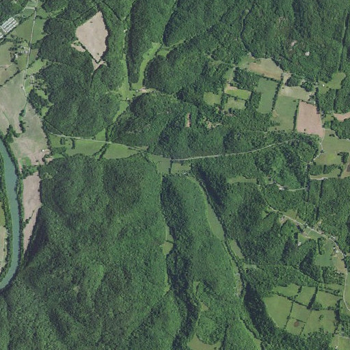Aerial imagery of Hood Branch, KY